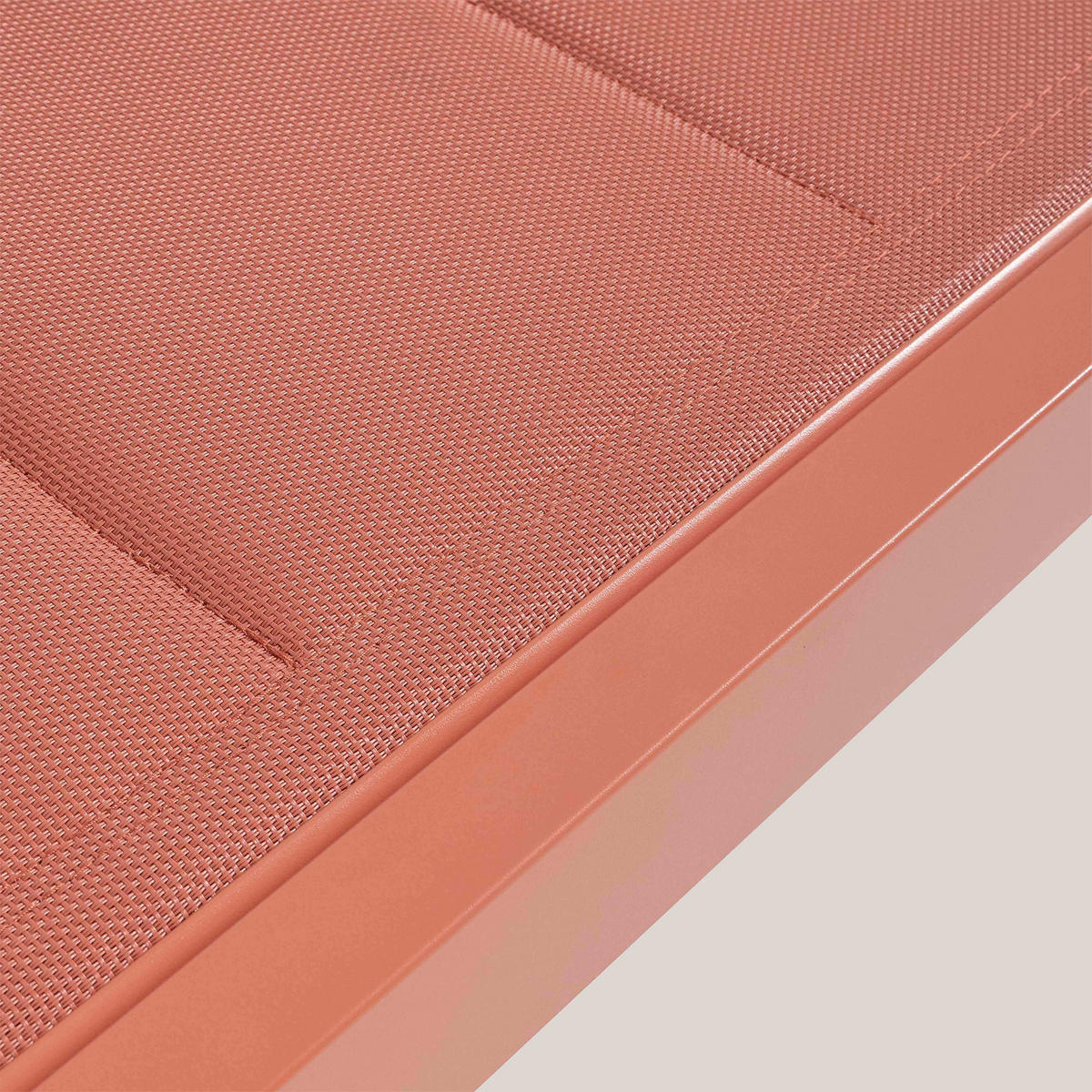 SONNENLIEGE 2-tlg., Lehm - Rotbraun, Metall (65/103/169cm) - Oviala