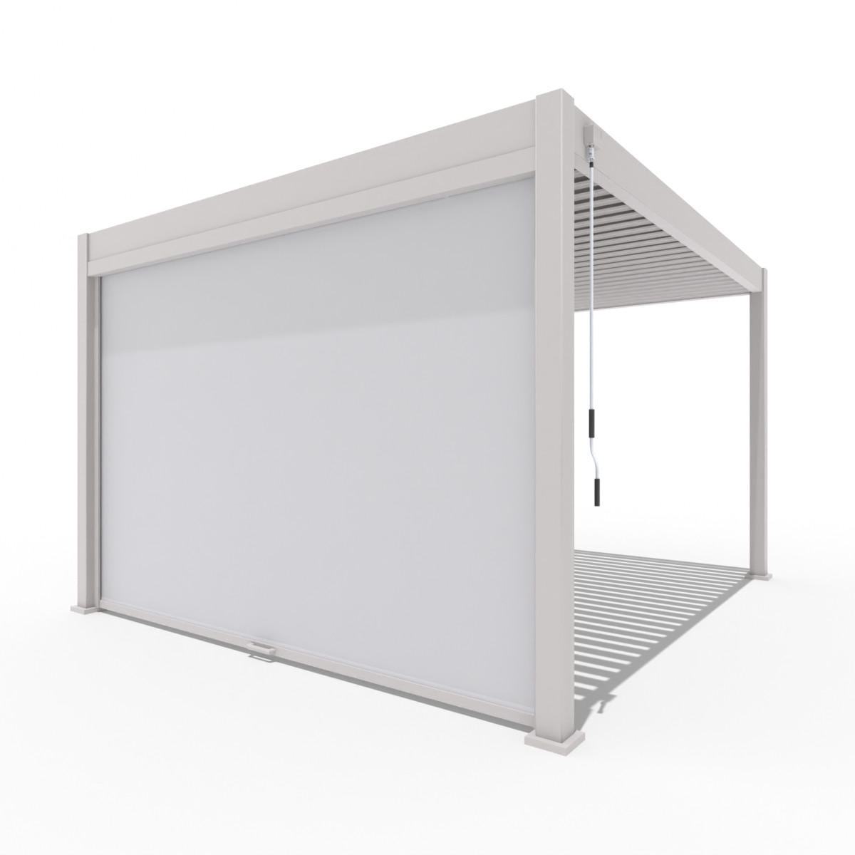 SONNENROLLO für Pergola Sand - Beige, Metall (370/236/6cm) - WEIDE