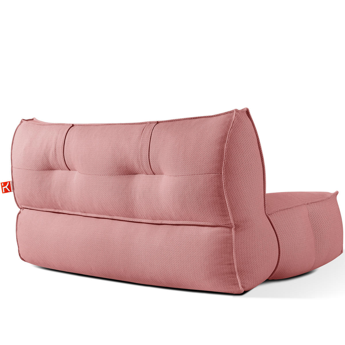 GARTENSOFA LOVIA Lounge, Rot/Weiß - Rot, Textil (177/82/106cm) - KONSIMO®