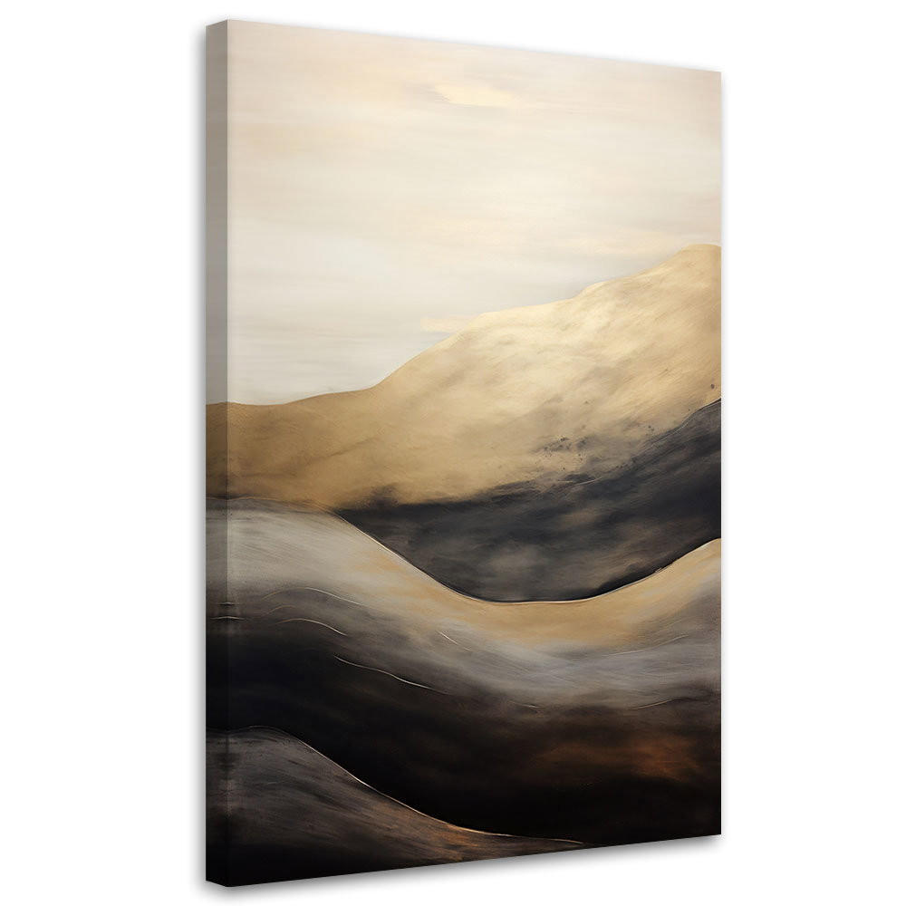 KUNSTDRUCK Gold 60/90 cm - Goldfarben, Textil (60/90cm) - KUNSTLOFT