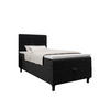 BOXBETT LIMBA mit Matratze H3 und Topper 100x200 Monolith 97 - Dunkelgrau, Holz/Textil (100/200cm) - Bedante