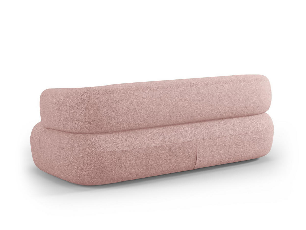 SOFA Jenny aus Boucle puderrosa 3 Sitzplätze - Altrosa, Textil (90/73/178cm) - Micadoni