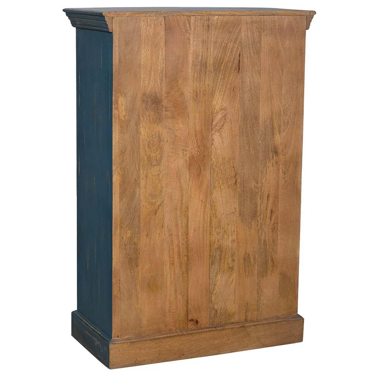 SCHRANK aus Holz 80x40x120 grauem - Blau, Holz (80/120/40cm) - Wanderlust