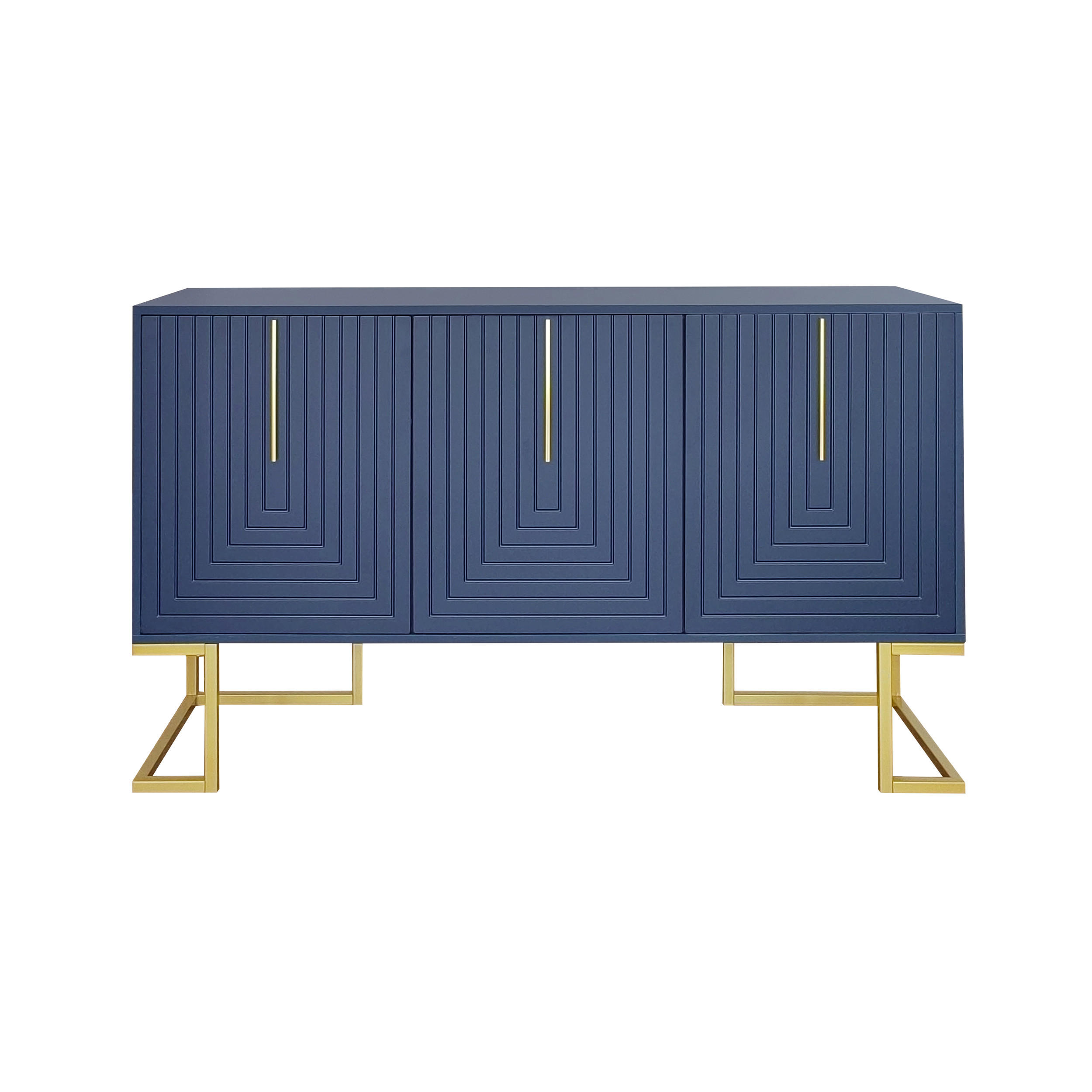 ANRICHTE Marineblau 138/40/80.5 cm - Dunkelblau, Holz (138/80.5/40cm) - PANGIVO