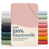 SPANNBETTLAKEN für Beistellbett & Stubenwagen – 100% Baumwolle, Atmungsaktiv & Weich, 50x89x10 cm, Rosa - Rosa, Textil (50/89cm) - Laleni