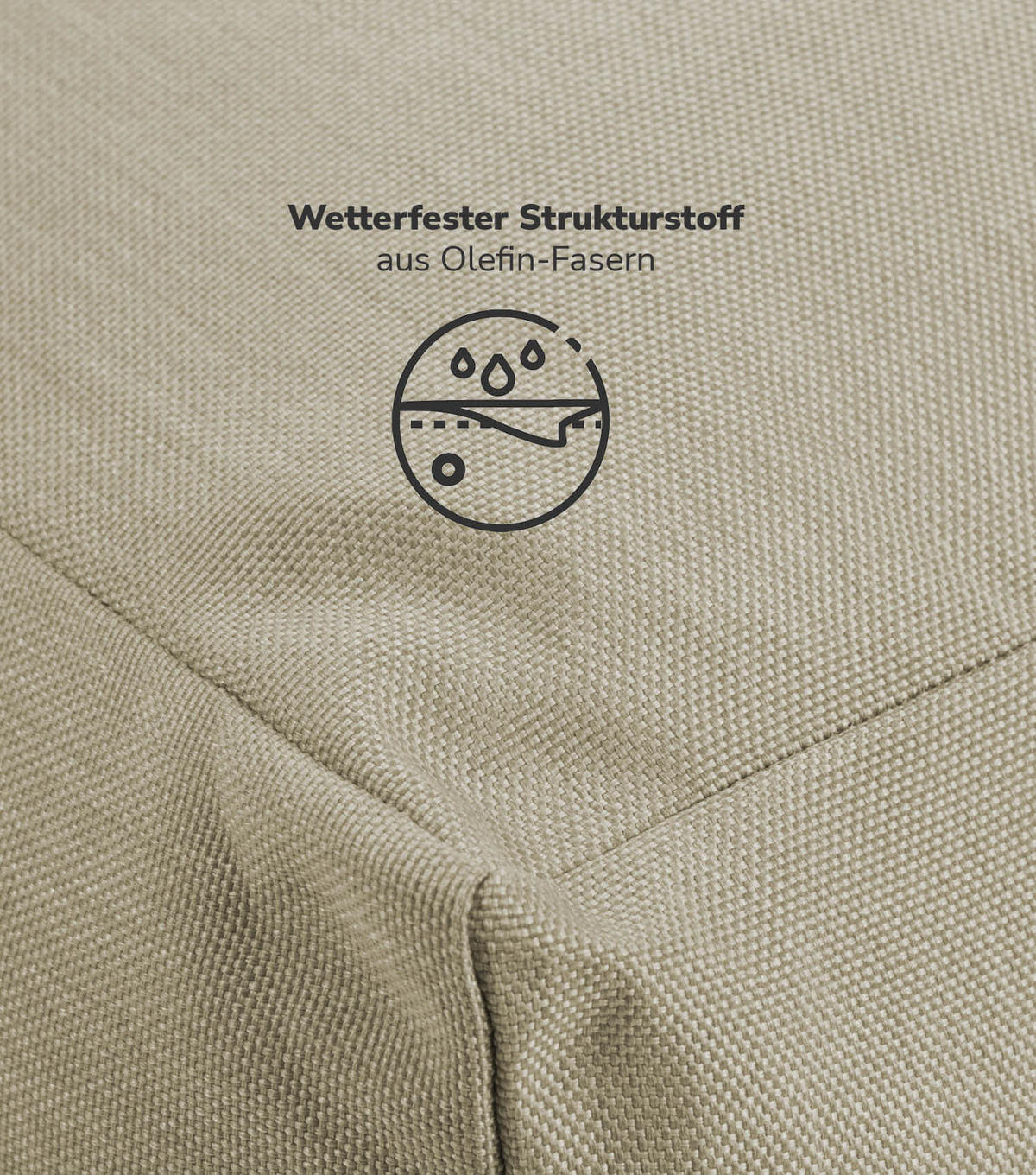 SITZSACK und Hülle Der Summerdream - Beige, Textil (70/80/90cm) - Mokebo