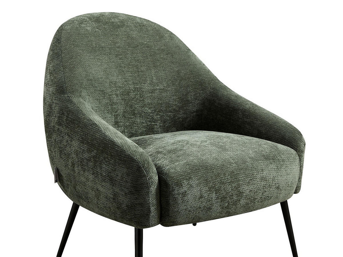 SESSEL mit gerader Rückenlehne - 1 Person - Stoff - Grün - - Grün, Textil (73.5/80/83cm) - Vente-Unique