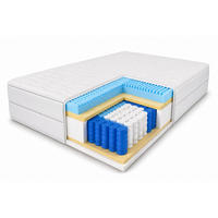 TASCHENFEDERKERNMATRATZE Premium, 7 ZONEN, 90X200 cm, H3, Höhe ca. 20 cm, Weiß - Weiß, Textil (90/200cm) - Marpur