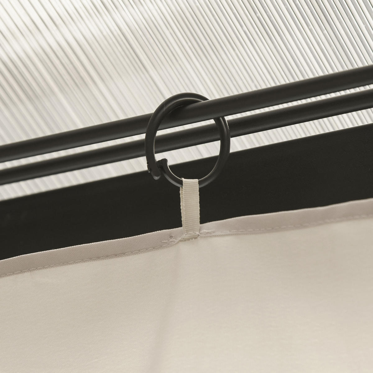 PAVILLONS Seitenwände aus Polyester 302x205 cm in Beige mit Reißverschluss - Beige, Textil (205/1/302cm) - Modfu