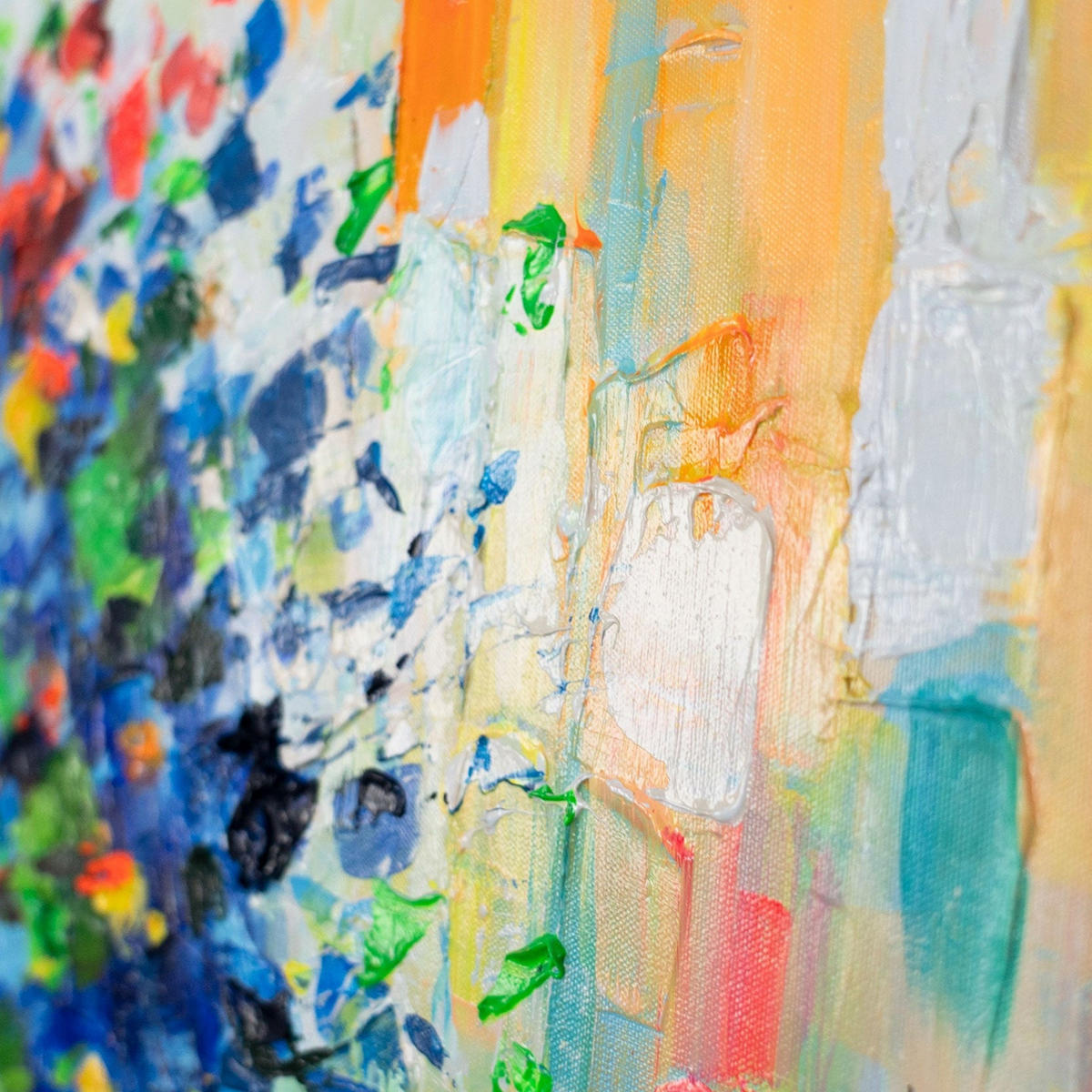 GEMÄLDE Farben der Natur II auf Keilrahmen 115x50 cm - Multicolor, Holz (115/50cm) - YS-art gallery