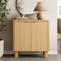 MODERNES Sideboard Wohnzimmer, Kommode mit 2 Türen | B72 x T39,5 x H75 cm - Eichefarben/Braun, Holz (72/75/39.5cm) - Hometopia