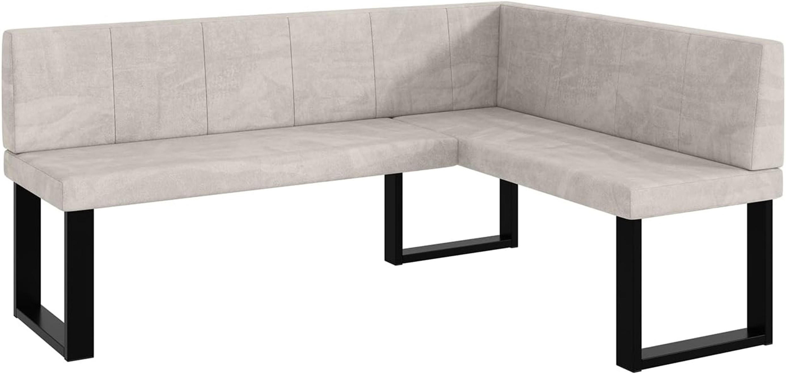 Meblini Eckbank Beige 168x128 cm