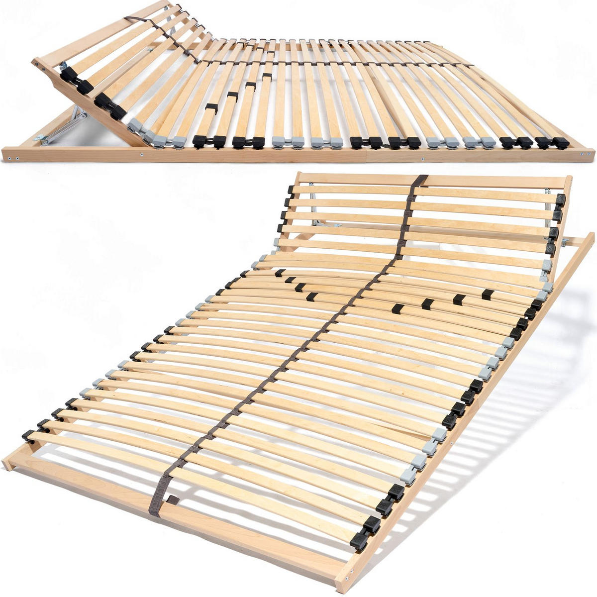 LATTENROST ERGO K 120x200 cm Kopfteil verstellbar - Naturfarben, Holz (120/200cm) - Coemo