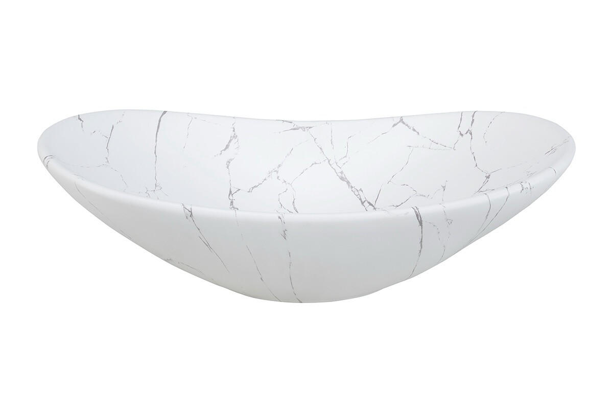 WASCHTISCHKOMBI 80 cm 3Teile - Nordic Cremona N BM400 in Cremona-Eiche/Weiß Matt - Eichefarben/Weiß, Holz/Keramik (61.5/15.5/36cm)