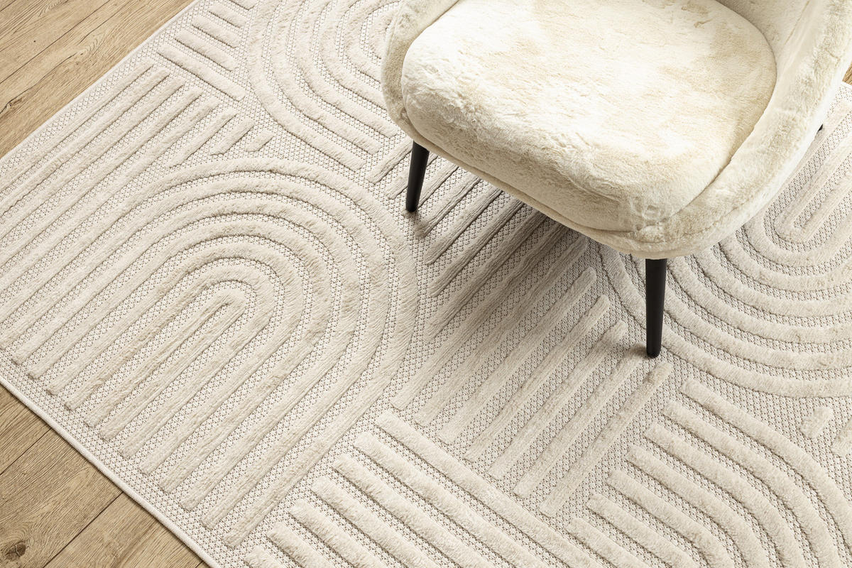 TEPPICH Santo 140/190 cm - Weiß, Textil (140/190cm) - rugsX