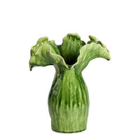 VASE Viveiro - Grün - 35.5/28/42 cm - Grün, Keramik (42cm) - Light & Living