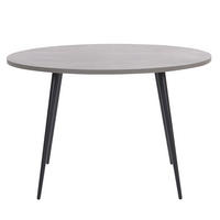 ESSTISCH 120/120/76 cm Hellgrau Rund Odeon - Grau, Holzwerkstoff (120/120/76cm) - Beliani