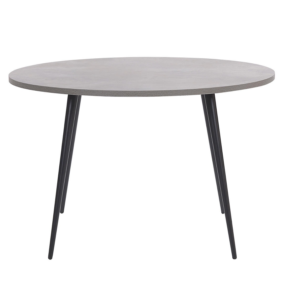 ESSTISCH 120/120/76 cm Hellgrau Rund Odeon - Grau, Holzwerkstoff (120/120/76cm) - Beliani
