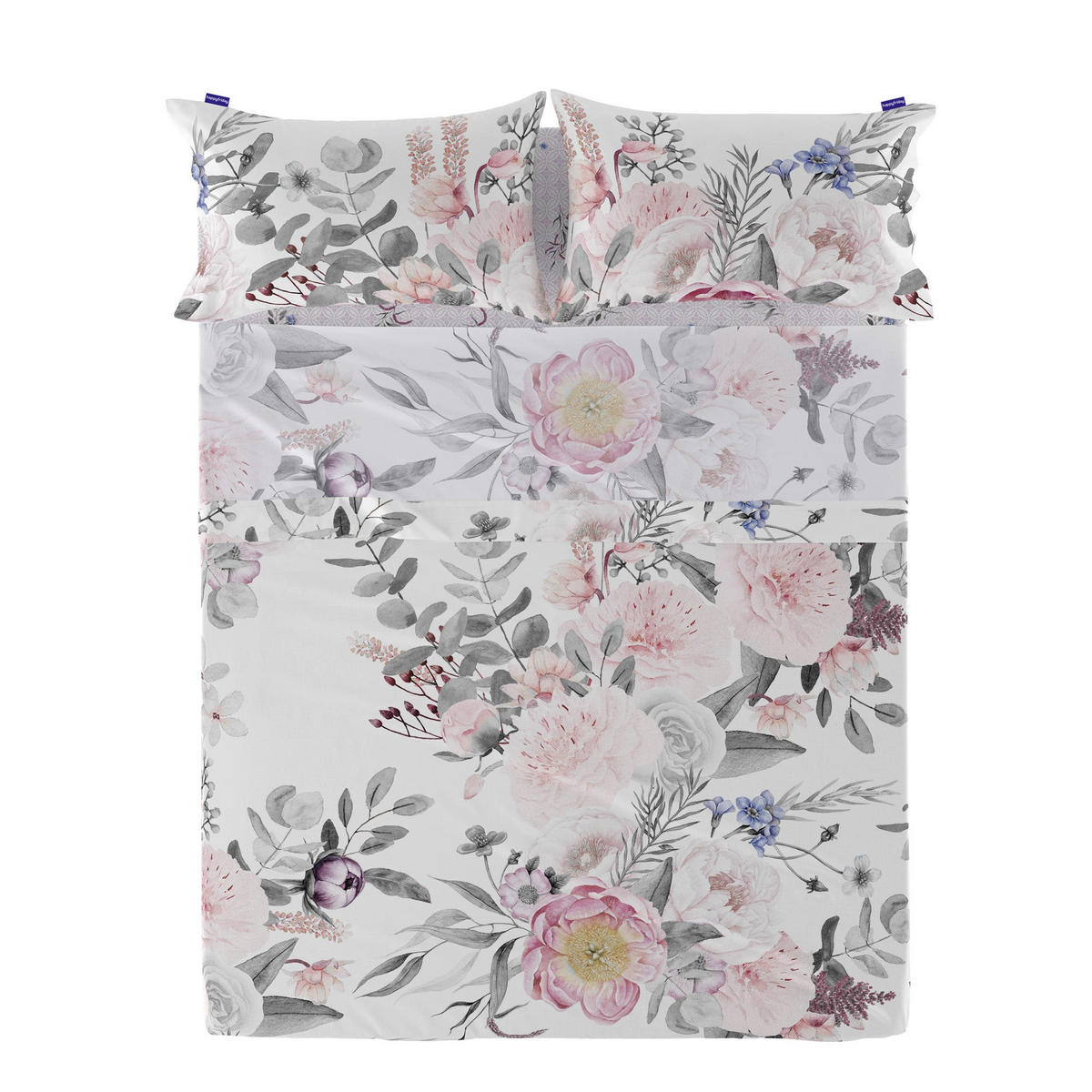 OBERLAKEN Delicate bouquet 260x270 cm (Übergrösse) - Multicolor, Textil (260/270cm) - Happy Friday