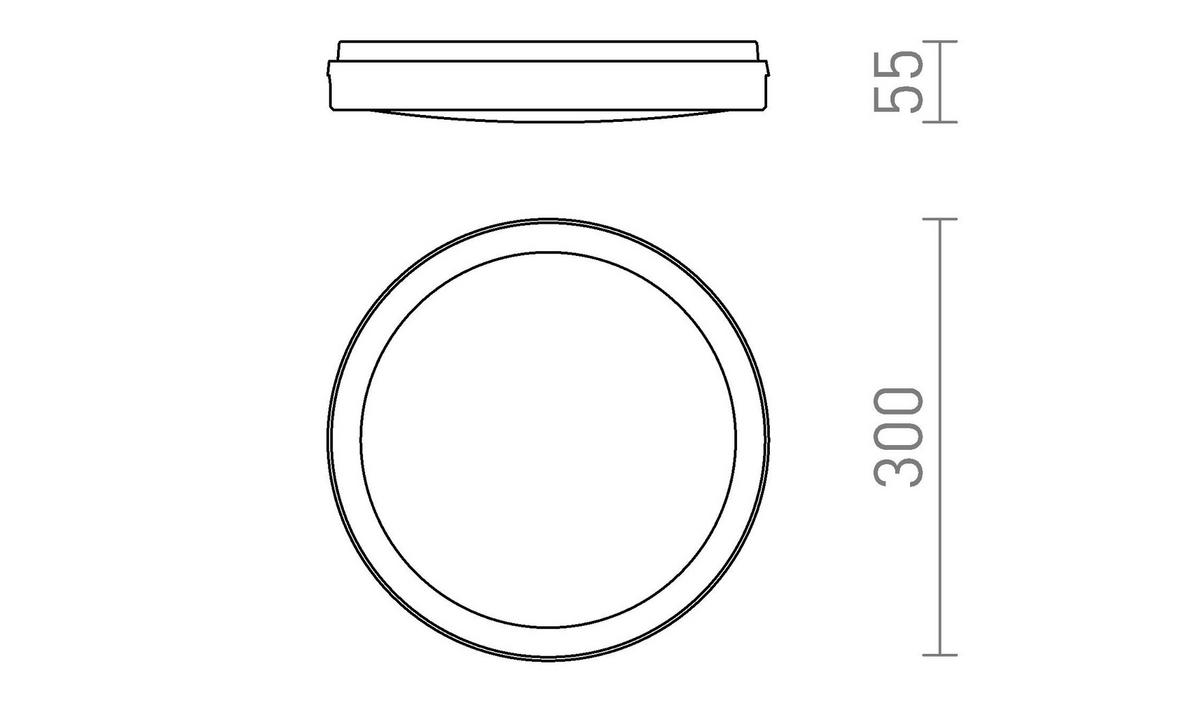 AUSSENLEUCHTE SONO 30 Schwarz Kunststoff 30 W IP65 - Schwarz, Kunststoff (30/30/5cm) - Rendl