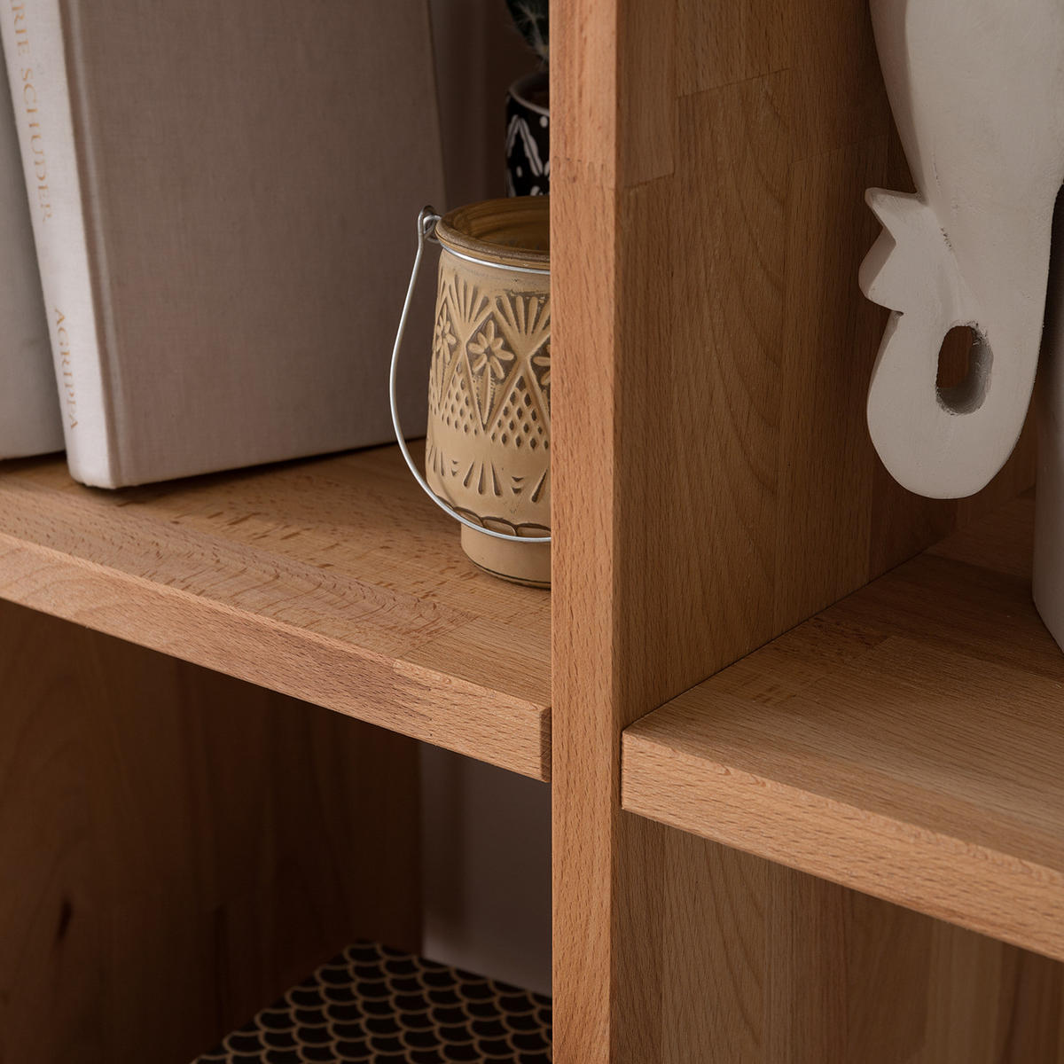 REGAL - Kernbuche massiv - Kernbuche, Holz (160/160/30cm) - home24