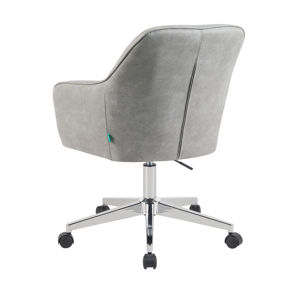 BÜROSTUHL Mika-Lian - Chromfarben/Hellgrau, Textil/Metall (60/84/65cm) - DUBI Möbel