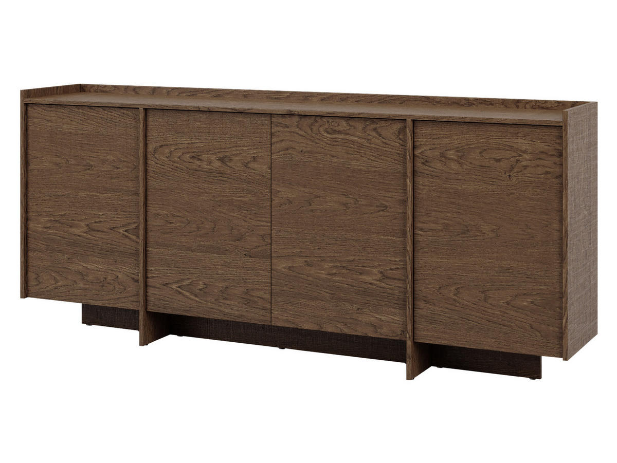 KOMMODE Japandi K4D - Braun, Holzwerkstoff (200/90/38cm) - MIRJAN24