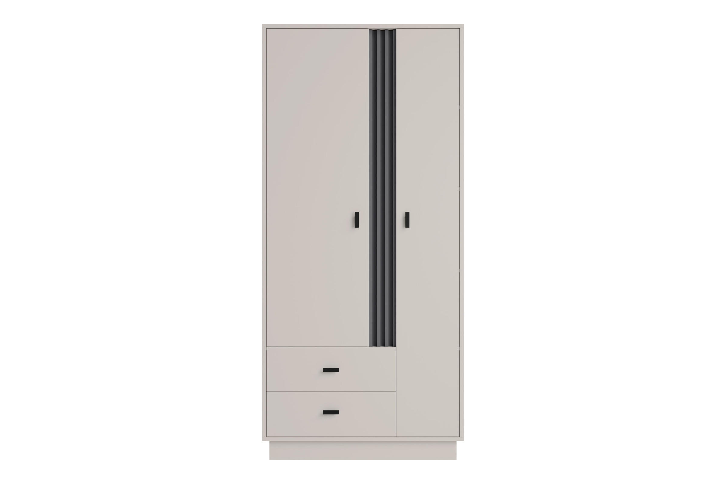 KLEIDERSCHRANK ALL 1 90/195/60 cm in Kaschmir - Kaschmir, Holzwerkstoff (90/195/60cm) - Deine Möbel 24