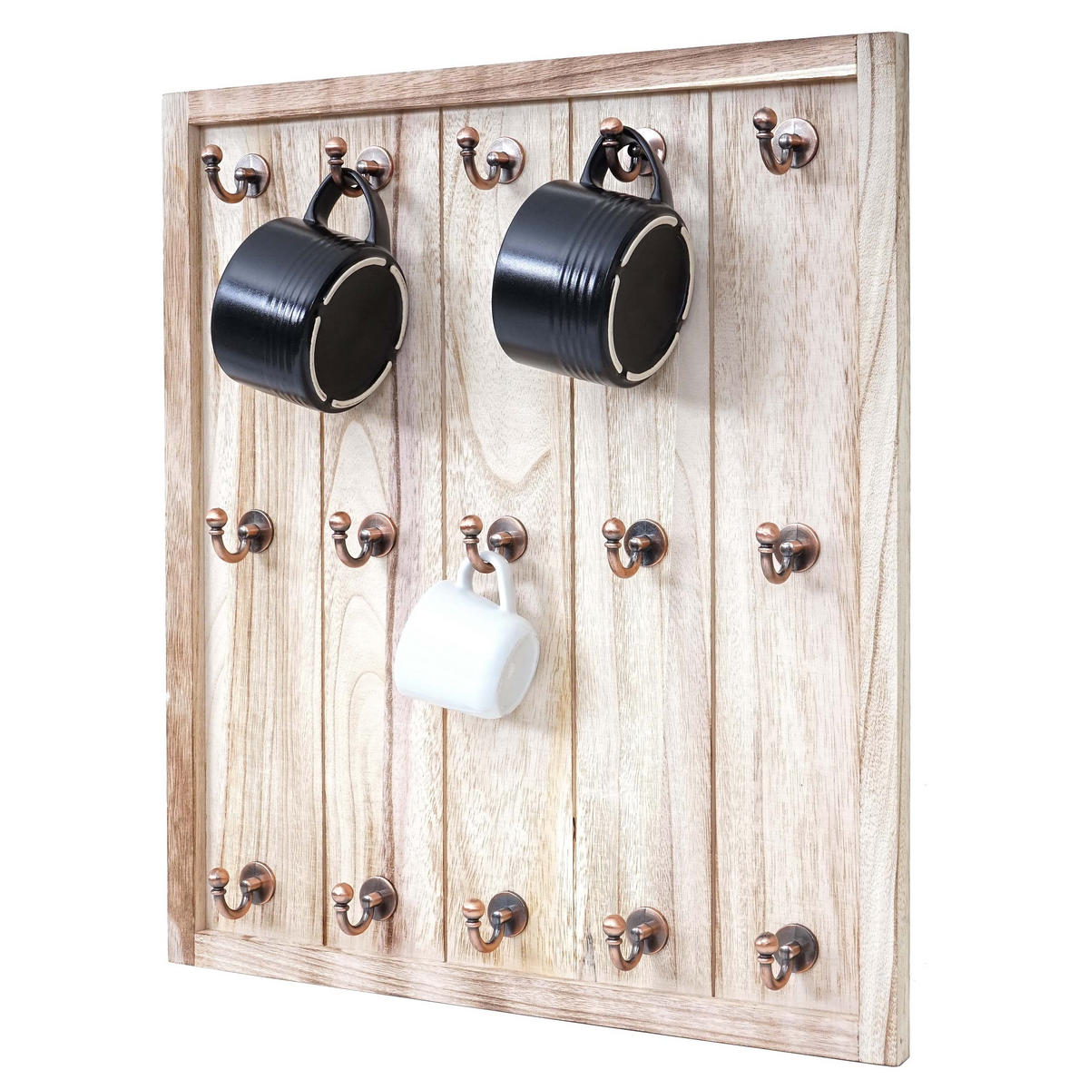 TASSENHALTER MONACO Beige - Beige, Holz (45/50/5cm) - MCW