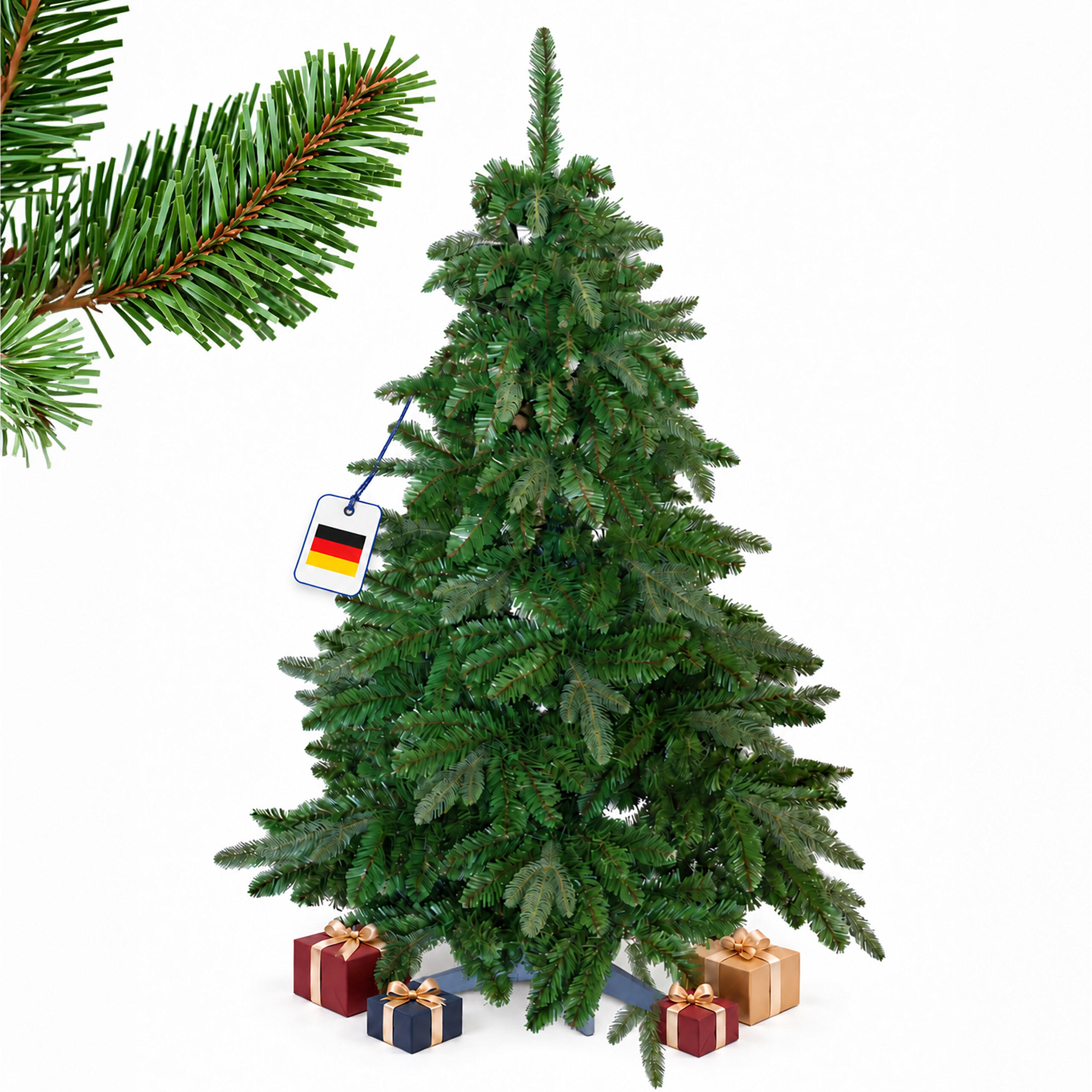 Relaxdays STROMEK Zelený umělý Nordmannova jedle 150 cm bez osvětlení