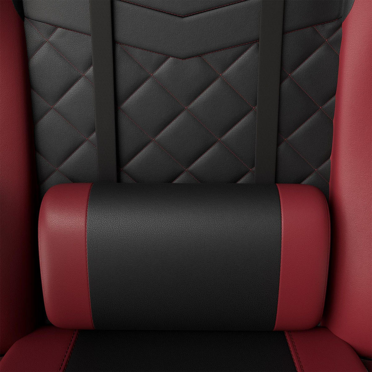 GAMINGSTUHL HyperSeat schwarz/bordeaux - Rot, Kunststoff (63/131/121cm) - Juskys