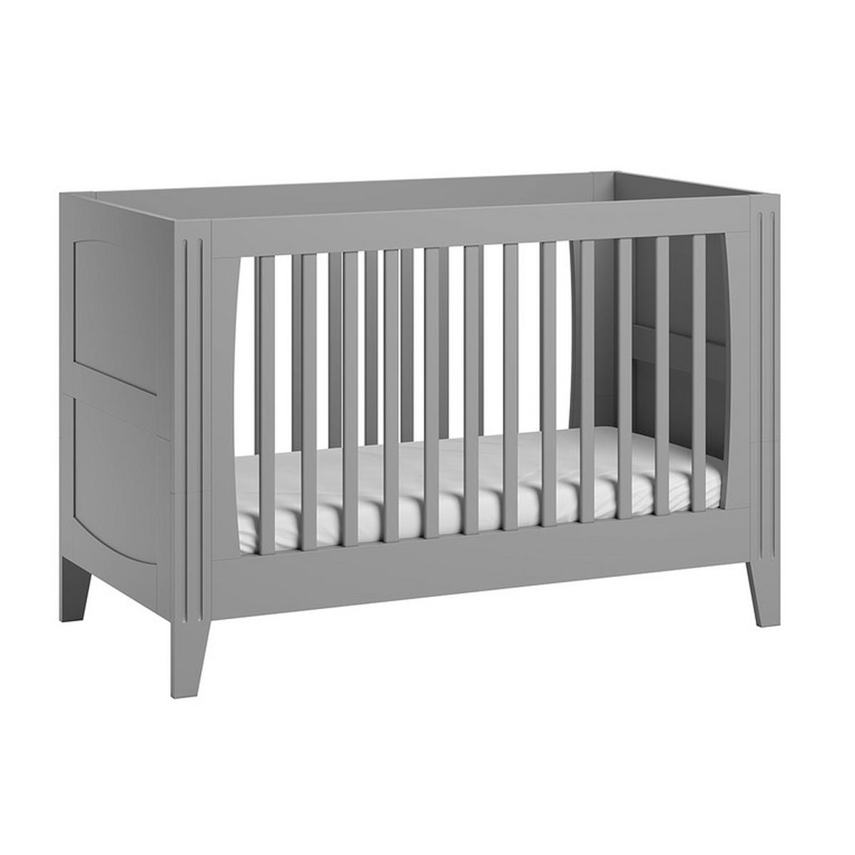 BABYZIMMER 3-teilig Grau - Grau, Holzwerkstoff (144/80/75cm) - Petits-meubles