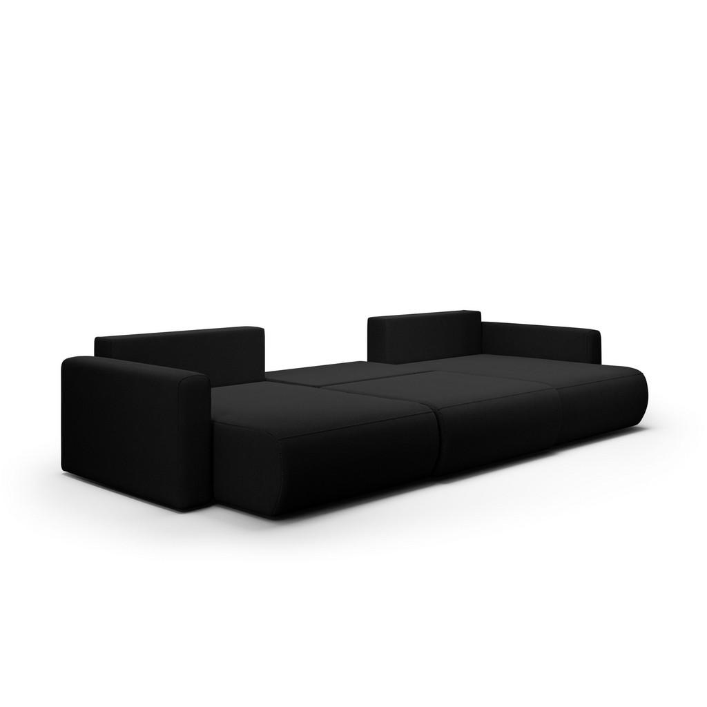 Thumbnail - Meblito Ecksofa, Schwarz, Textil, U-Form, 340x70x149 cm, Wohnzimmer, Sofas & Couches, Wohnlandschaften, Wohnlandschaften...