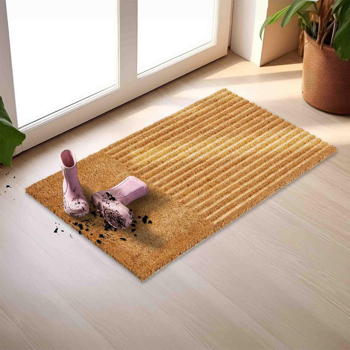 FUSSMATTE COCO SHAPE - Beige, Textil (45/75cm) - Astra