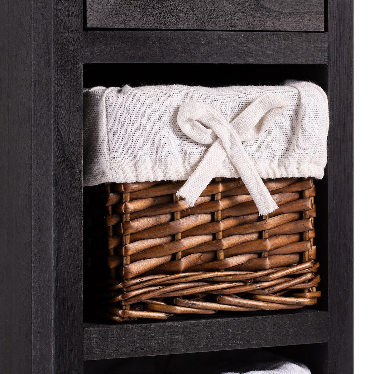 KOMMODE FLOWER - Schwarz, Holz (20/70/20cm) - CARO-Möbel
