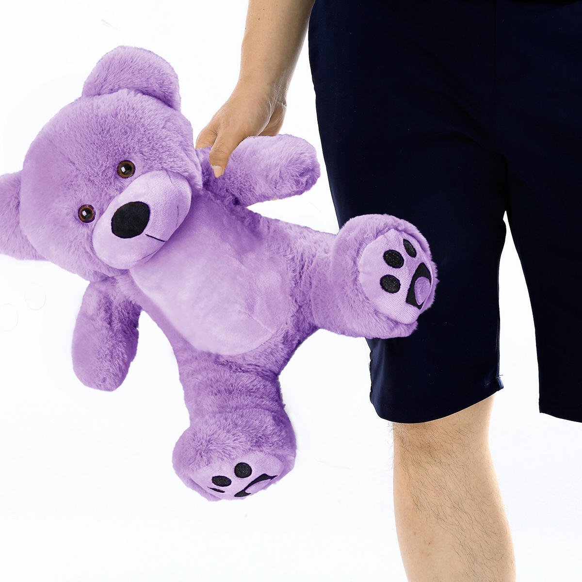 TEDDYBÄR süße Plüschtiere 25cm Lila - Lila, Textil (10/12cm) - Vercart
