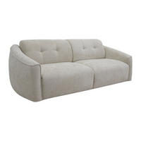 4-SITZER Schlafsofa mit Schnellverstellung aus strukturiertem Beige-Stoff - Liegefläche 160 cm - 13 cm Memoryschaum-Matratze ASUFA - Beige, Textil (228/80/100cm) - Vente-Unique