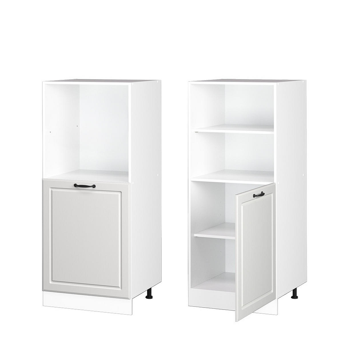 HERDUMBAUSCHRANK R-Line Weiß Landhaus 60 cm - Weiß, Holzwerkstoff (60/143/57cm) - Vicco