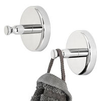 HANDTUCHHAKEN LUCENTE 2er Set, Edelstahl verchromt - Chromfarben, Metall (6/4.5/6cm) - bremermann