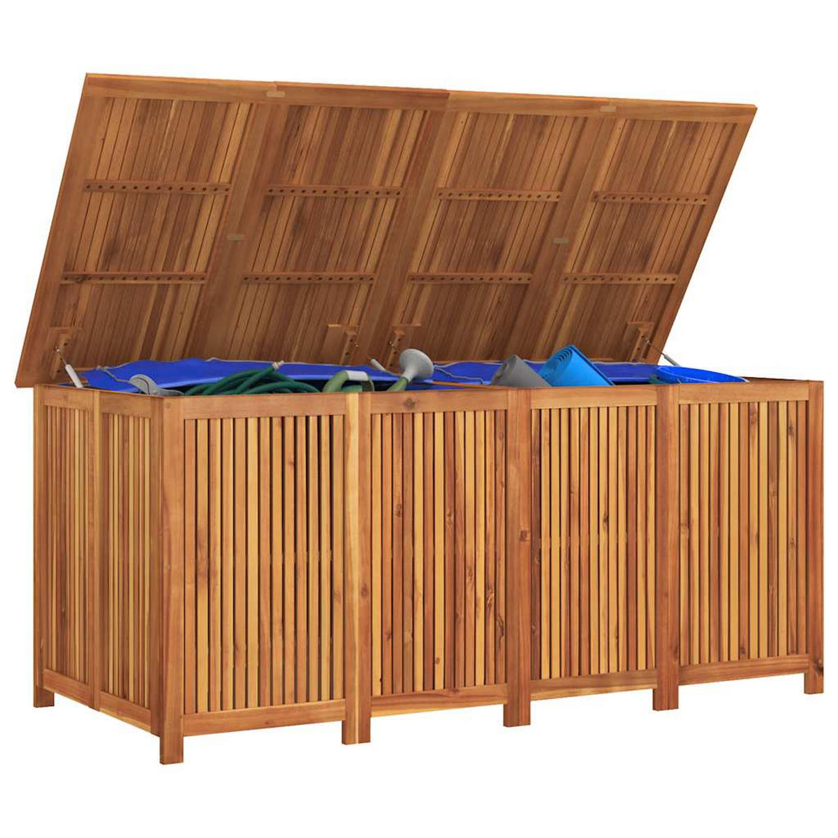 GARTENBOX 200/80/75 Cm Massivholz Akazie - Braun, Holz (200/75/80cm) - vidaXL