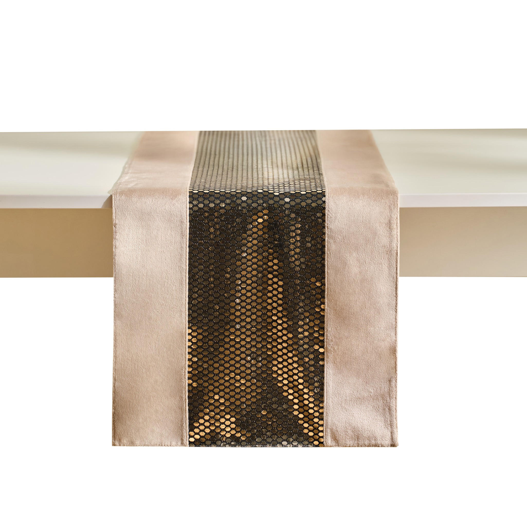 TISCHLÄUFER Fever - Beige, Textil (180/35/1cm) - home&you