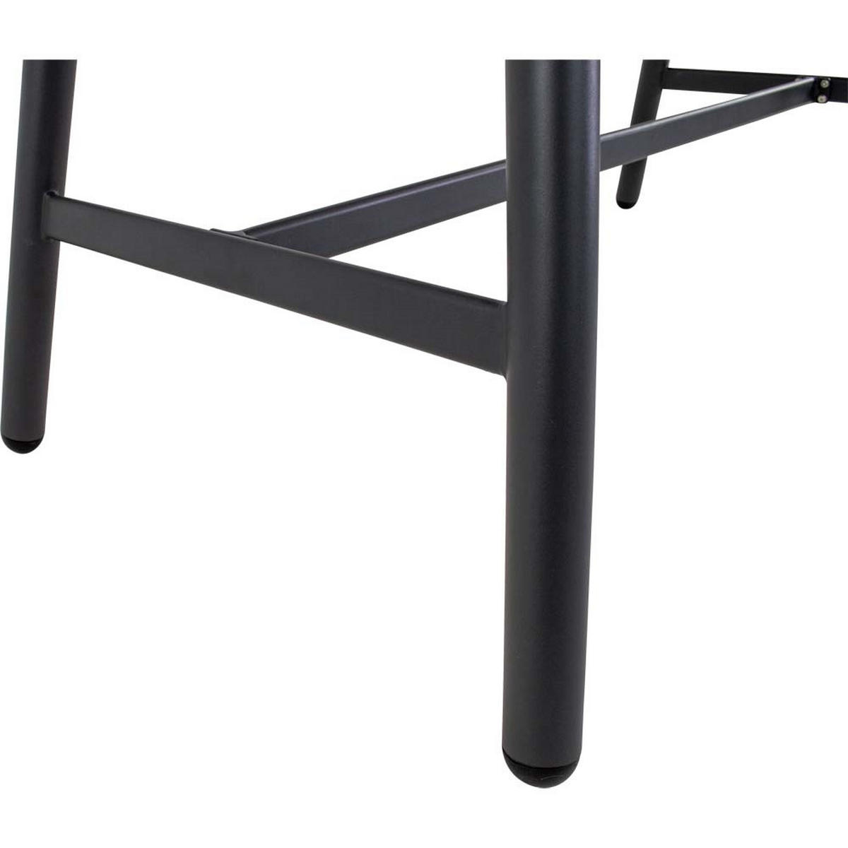 GARTENTISCH Milazzo - Anthrazit - 150/75/100 cm - Dunkelgrau, Metall (150/75/100cm) - Lesli Living
