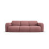 SOFA Molino aus strukturiertem Stoff rosa 3 Sitzplätze - Pink, Textil (95/72/235cm) - Micadoni