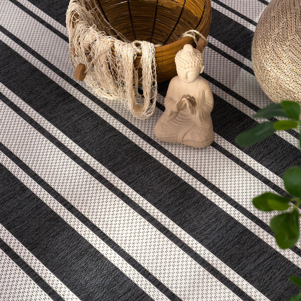 OUTDOORTEPPICH 120/160 cm Roma 273 - Anthrazit, Textil (120/160cm) - Paco Home