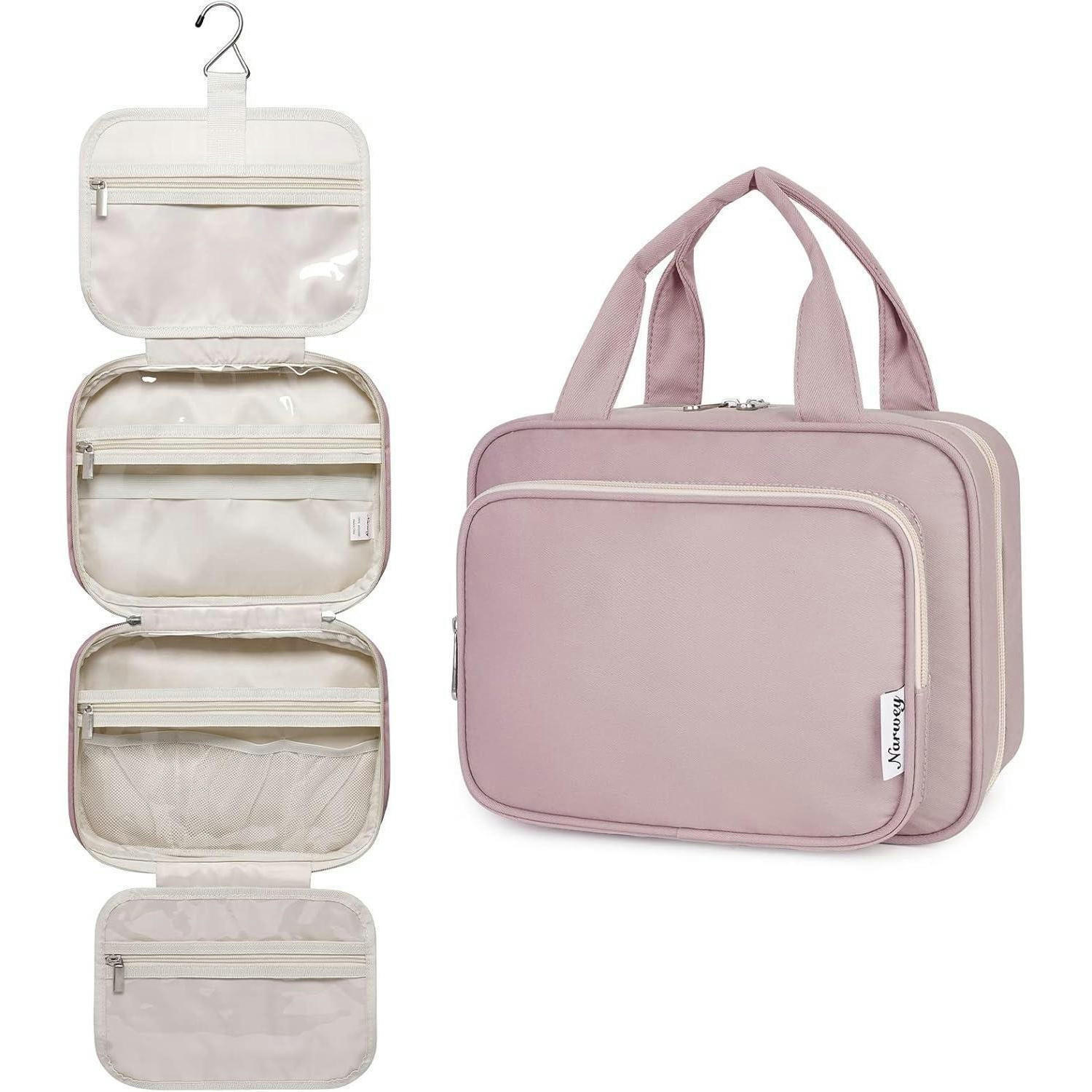 KULTURTASCHE zum Aufhängen Altrosa Medium - Rosa, Textil (5/5/1cm)