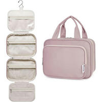 KULTURTASCHE zum Aufhängen Altrosa Medium - Rosa, Textil (5/5/1cm)