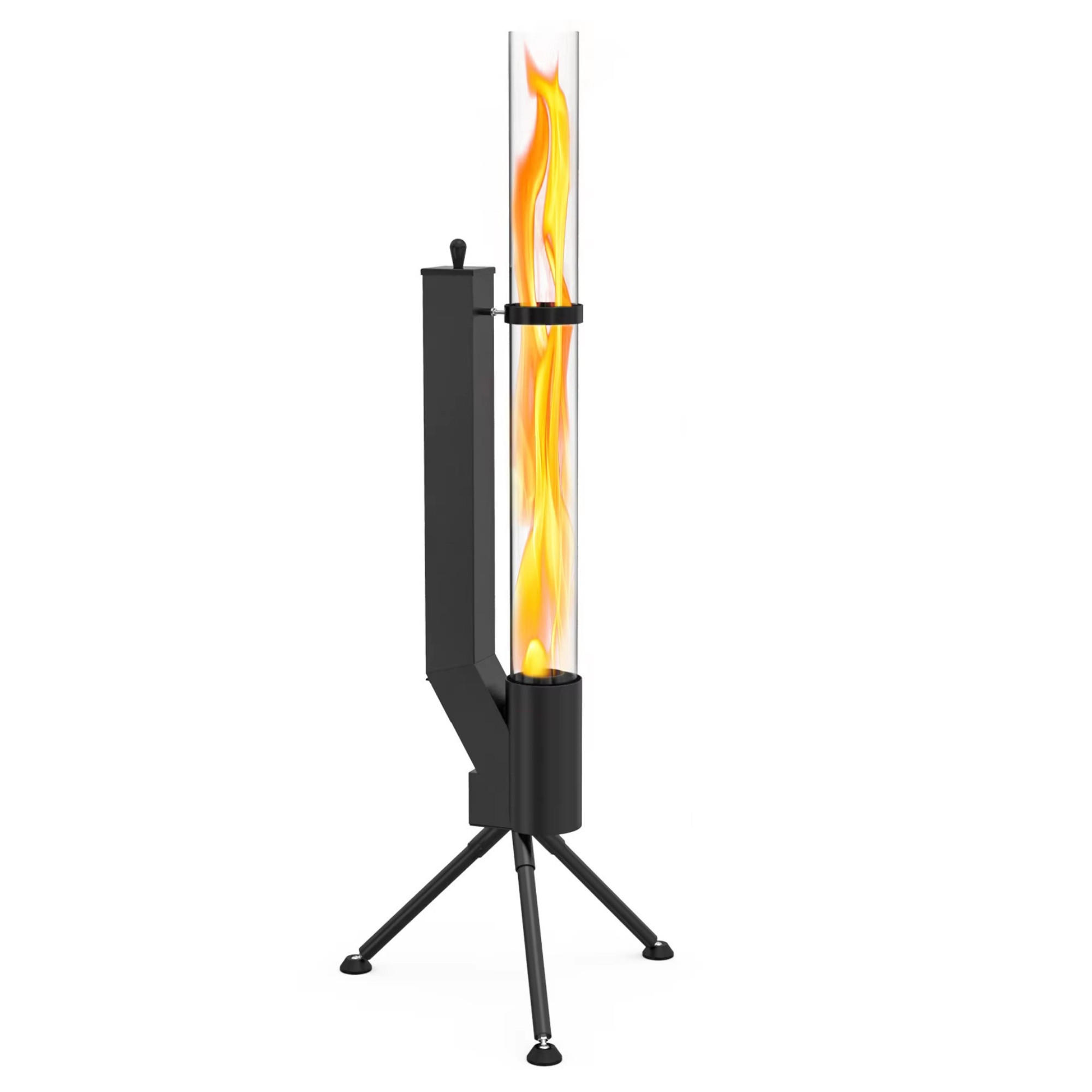 ALBATROS Pelletfackel M, Schwarz - Schwarz, Metall (33/147/33cm) - Sommertal