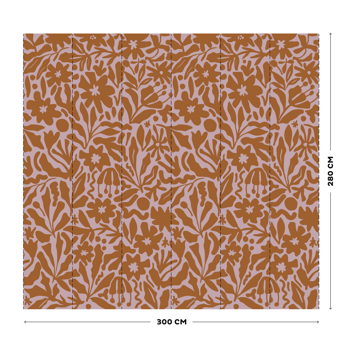 FOTOTAPETE Joy - Pink, Papier/Kunststoff (300/0.1cm) - Art for the Home