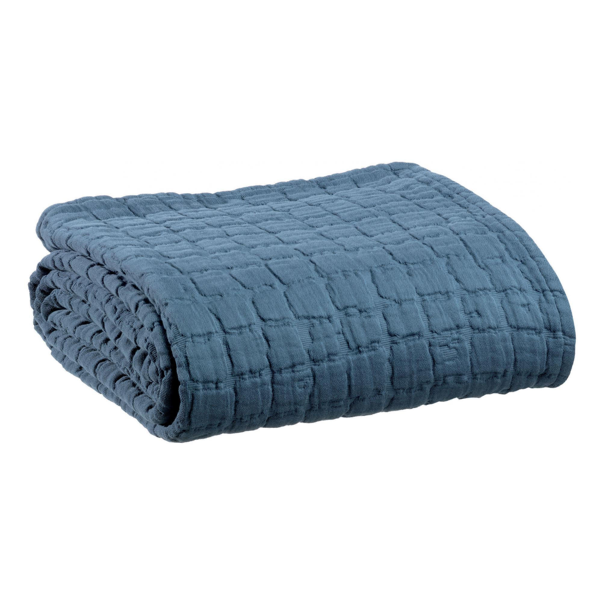 PLAID Swami sturm 130 x 200 cm - Blau, Textil (130/200cm) - Vivaraise