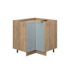 ECKUNTERSCHRANK Fame-Line Hellblau-grau 80.5 cm ohne AP - Honigeiche/Eiche Wotan, Holzwerkstoff (80.5/82/51.6cm) - Vicco